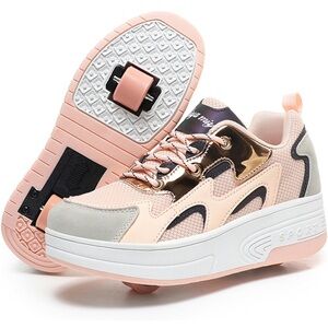 Roller Skate Shoes Pink Youth Size 5